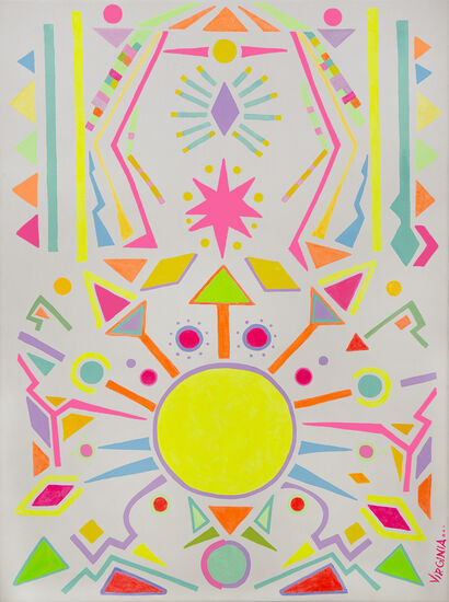 Códigos de Luz - a Paint Artwork by Virginia Alonso González